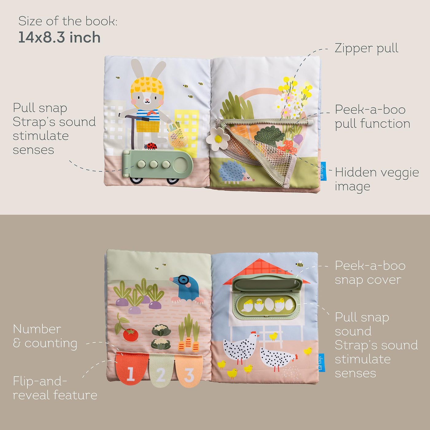 Taf Toys 13355 - Mein erstes Aktivitätsbuch