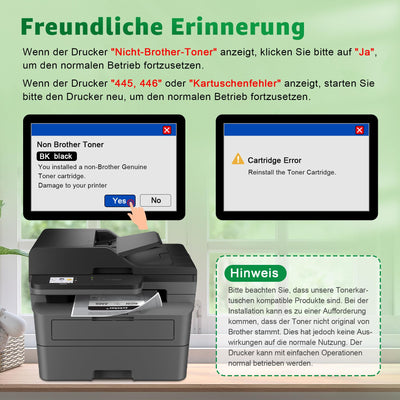 GREENSKY TN2510 TN2510XL Toner TN 2510XL TN-2510 XL Kompatibel mit Brother HL-L2400DWE HL-L2400DW HL-L2445DW DCP-L2627DWE MFC-L2800DW DCP-L2660DW DCP-L2665DW MFC-L2827DWXL MFC-L2860DWE (1 Schwarz)