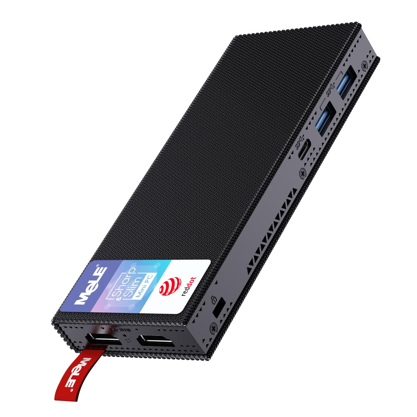 MeLE PCG02 Pro Lüfterloser Mini-PC Stick, Reddot Gewinner 2024, N100 8GB 128GB, Dual HDMI2.0, 4k 60Hz, BIOS-Entsperrung für Linux Ubuntu
