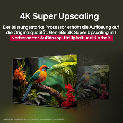 LG 65NANO80A6B TV 65 Zoll (165 cm) 4K NanoCell AI TV (α7 Gen8 4K AI Prozessor, webOS 25, 60Hz) [Modelljahr 2025]