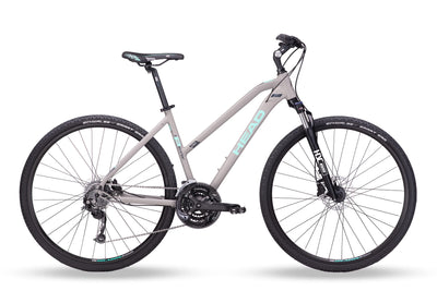 HEAD Women's I-Peak 2.0 Joy Cross Bike, Matt Grey/Mint, 46