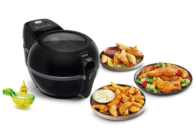 Tefal FZ7228 ActiFry Extra Heißluftfritteuse | AirFryer mit Rührarm, kein Schütteln | 1550 W | 1,2 kg für 6 Personen | High Speed Airflow | Timer | ‎energiesparend | gesunde Friteuse ohne Öl | Schwarz