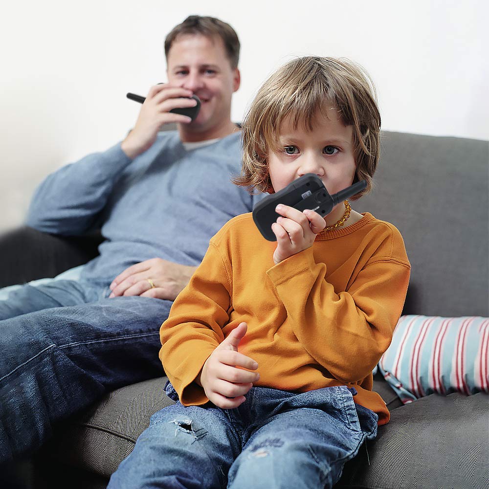 Nestling Walkie Talkie 3 Stück, Verbesserte Version Camouflage 8 Kanäle, 2-Wege-Radio-Spielzeug mit Hintergrundbeleuchtung LCD-Taschenlampe, 3 KM Reichweite für Kinder, Indoor-Outdoor-Aktivität