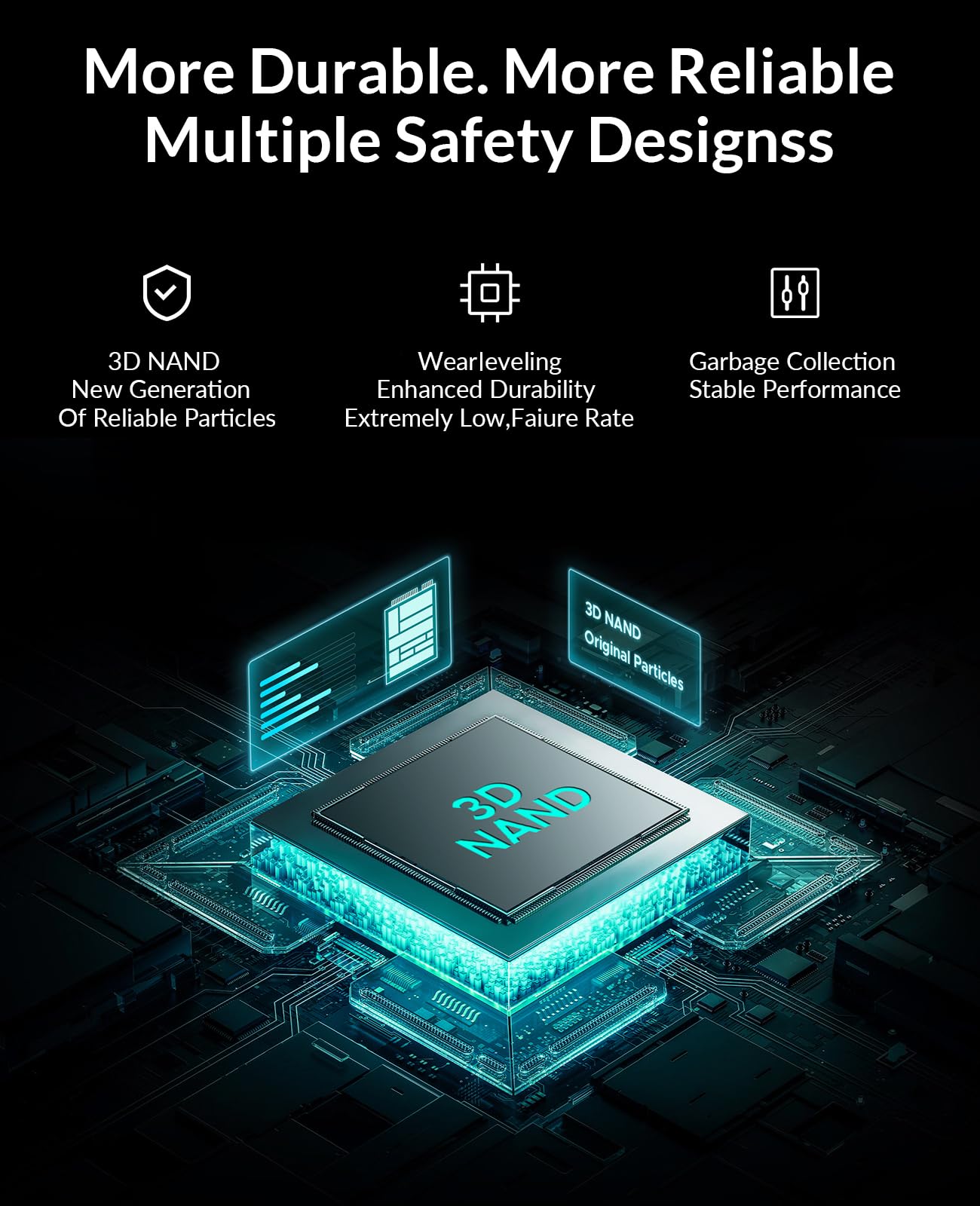 PHIXERO P500 SSD Festplatte intern 2TB 3D NAND, 2,5 Zoll SATA Ⅲ 6 Gb/s internes Solid-State-Laufwerk für Laptops, Desktops und Spielekonsolen-PC