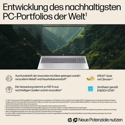 HP Pavilion Laptop, 16" WUXGA Touch-Display, AMD Ryzen 5 8540U, 8 GB DDR5 RAM, 512 GB PCIe NVMe SSD, AMD Radeon Graphics, QWERTZ, Windows 11 Home, Silber