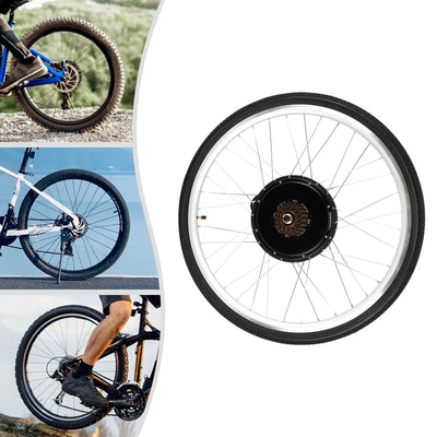 Frederimo E-Bike Umbausatz mit LCD Display, 28 Zoll Elektro-Fahrrad E-Bike Conversion Kit 48V 1000W Motor Elektrofahrrad Umbausatz für Hinterrad