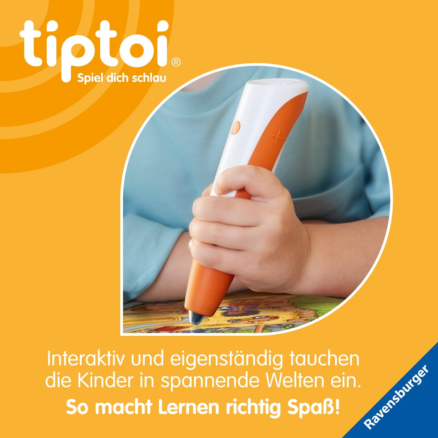 Ravensburger tiptoi Stift mit Liedertafel 00233 - Das spielerische Lernsystem, Lernspielzeug für Kinder ab 2 Jahren - Mit tiptoi Stift
