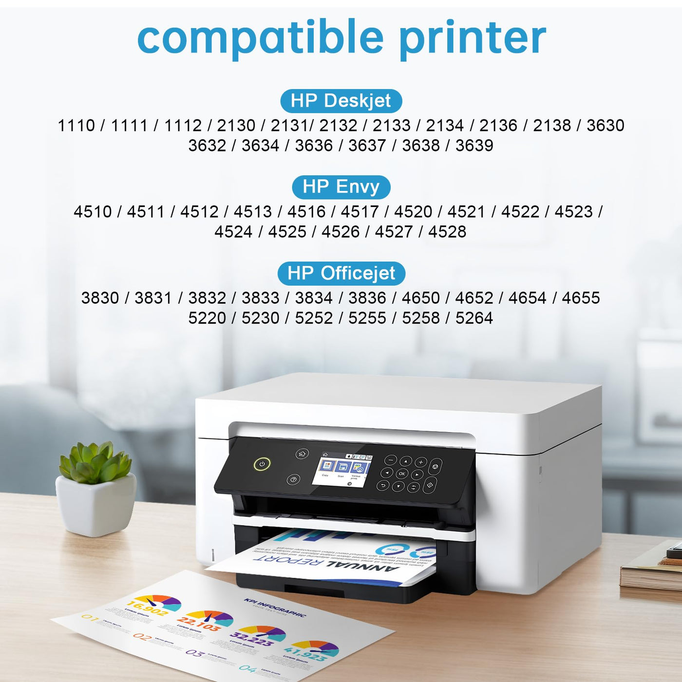 SUNPRINTZ 302XL Farbe Druckerpatronen,für HP 302 302XL Farbe Druckerpatronen,Kompatibel für HP Envy 4520 4524 4525, DeskJet 2130 3630 3636,Officejet 3830 5230 3831(1 Farbe)