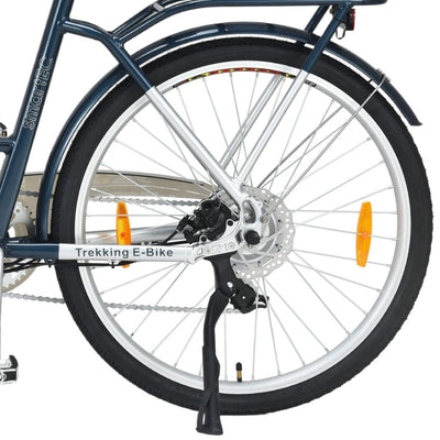 smartEC Trek-28D E-Bike Damen Trekking 250W Hinterradmotor Li-Ion-Akku 36V/13Ah Elektrofahrrad 28 Zoll Reichweite 90km bis 25 km/h Trekking City (Blau)