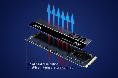 Lexar NM620 1TB SSD, M.2 2280 PCIe Gen3x4 NVMe 1.4 Interne SSD, Bis zu 3500MB/s Lesen, 3000MB/s Schreiben, 3D NAND Flash Interne Solid-State-Laufwerk für PC-Enthusiasten und Gamer (LNM620X001T-RNNNG)
