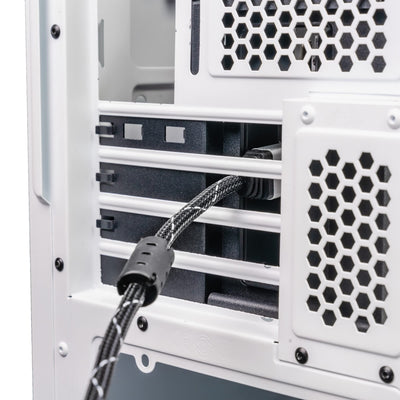 Cooler Master Vertical GPU Holder Kit V3 – Für E-ATX/ATX/mATX PC-Gehäuse & PCI-E 4.0-Geräte, anpassbare modulare Grafikkartenunterstützung, dicke SGCC-Stahlhalterung, inkl. 165mm Riser-Kabel – Schwarz