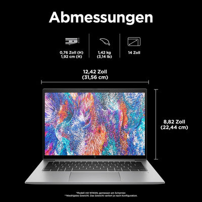 HP Inc. ZBook Firefly 14 G11 Core Ultra 7 155H 32GB RAM 1TB SSD RTX A500 Win11Pro - 98N37ET#ABD