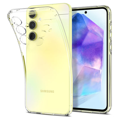 Spigen Liquid Crystal Hülle Kompatibel mit Samsung Galaxy A55 5G -Crystal Clear