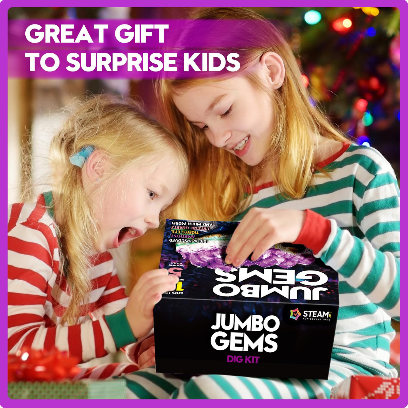 Dr. Daz Edelstein-Ausgrabungsset – Entdecken Sie 18 echte Edelsteine und Kristalle für Kinder - Spielzeug für Kinder ab 6 Jahren, mineralien Steine Geschenke für Jungen und Mädchen