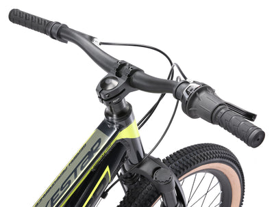 BIKESTAR Alu Mountainbike Jugendfahrrad 20 Zoll ab 6-9 Jahre Hardtail | 7 Gang Shimano Schaltung, Scheibenbremse, Federgabel | Kinder Fahrrad Schwarz Grün | Risikofrei Testen