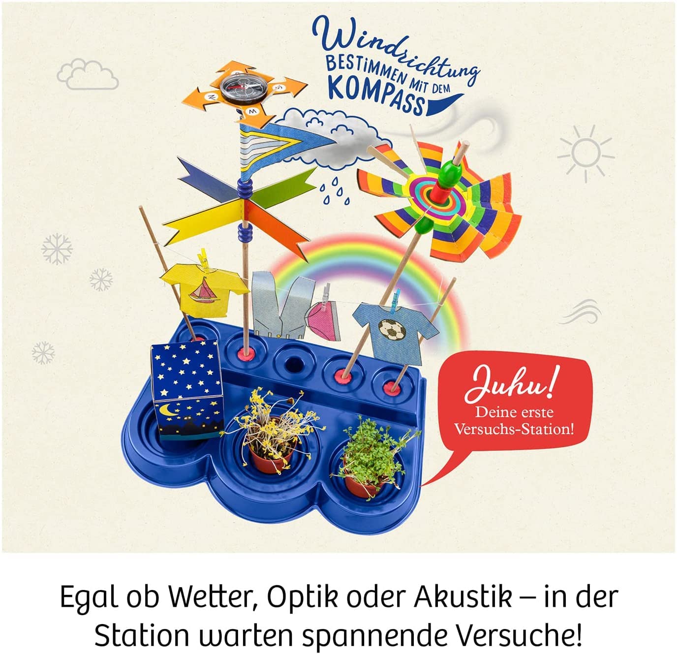KOSMOS 636111 Schülerlabor 1. und 2. Klasse, Grundschule, spannende Experimente zu Natur und Technik, Lernen mit Spaß, am Lehrplan der Schule orientiert, Experimentierkasten für Kinder ab 6-9 Jahre