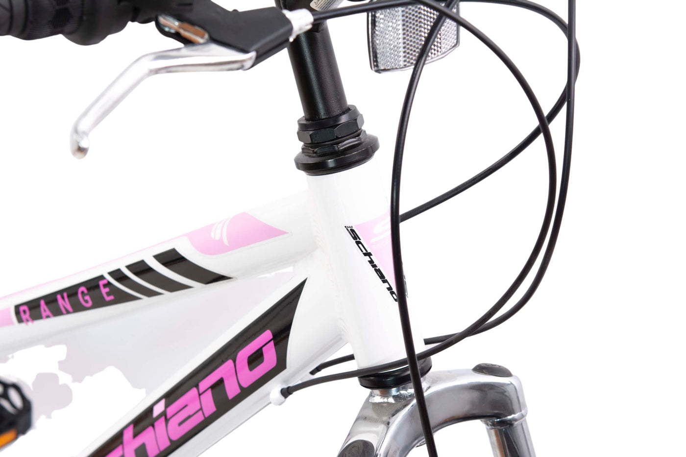 F.lli Schiano Women's Range Mountainbike, Weiß-Rosa, 26 Zoll