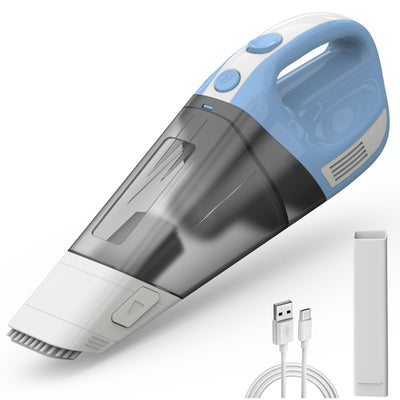 Fourward Handstaubsauger, Kabellos Staubsauger Autostaubsauger, 12000Pa Saugleistung, 11.1V Li-Ionen 7800mAh Akku, Schnelle Reinigung, Nass und Trocken Gebrauch