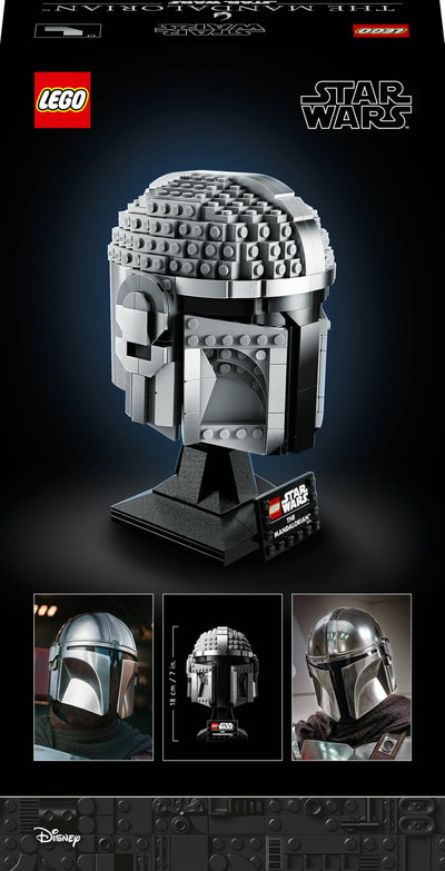 LEGO Star Wars Mandalorianer Helm Modell, Sammlerstück Zimmer-Deko und ein tolles Geschenk für Erwachsene, Bausatz, Männer, Frauen, Mama, Papa, Sammler-Geschenkidee 75328