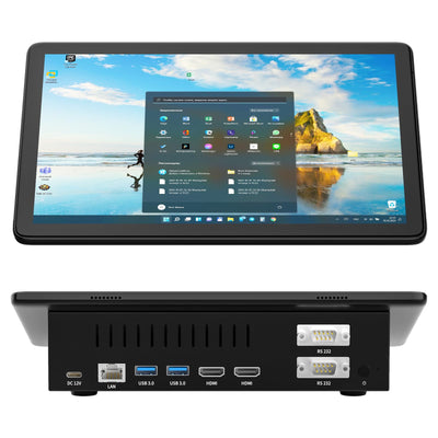 HEIGAOLAPC Mini PC da 10,1 pollici, Celeron 8 GB RAM 128 GB Rom(TF 512 GB) Computer, Mini PC Win 11 Pro Dual R232 HDMI, 8000mAH Batteria Bluetooth 5.2 WiFi 6.0 Type-C Tablet PC, GAOLA-F10