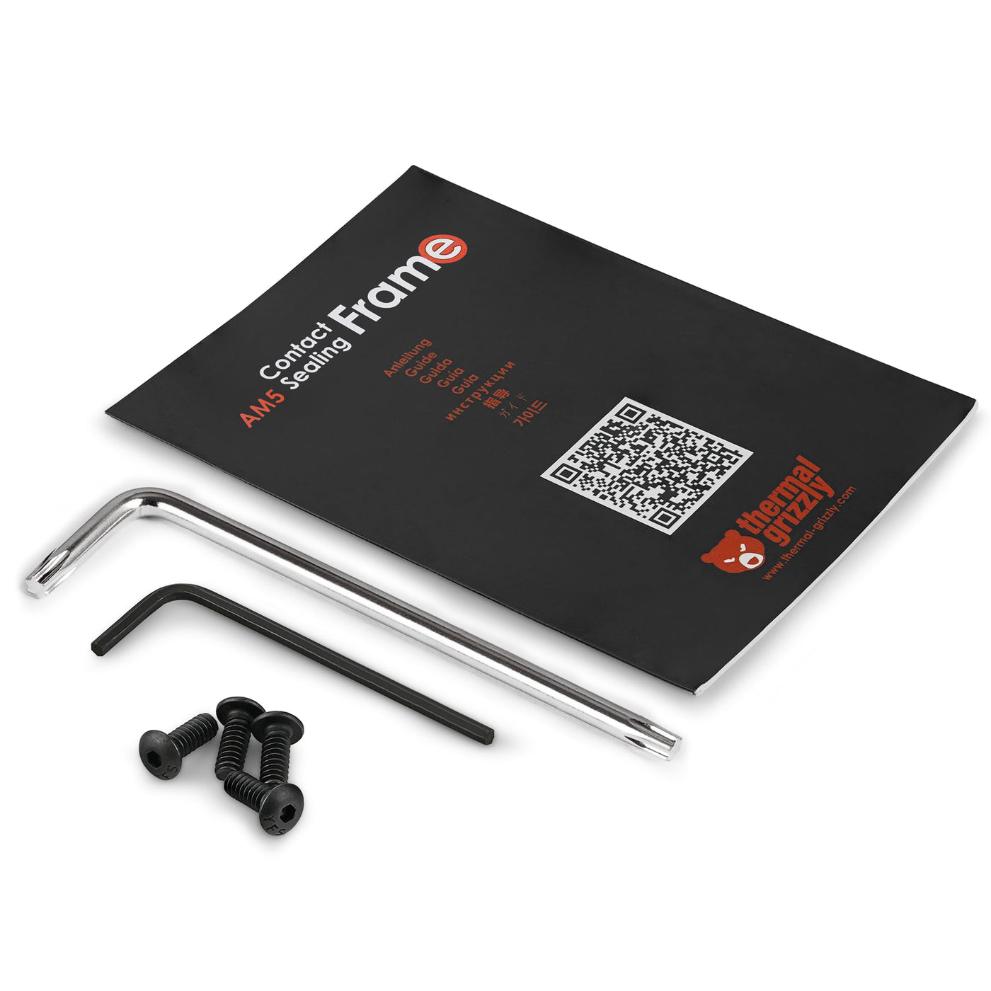 Thermal Grizzly AM5 Contact Sealing Frame - Kombination aus Contact Frame & CPU Guard - Optimiert die Kontaktdruckpunkte und schützt die Komponenten - Für AMD Ryzen 7000 CPUs