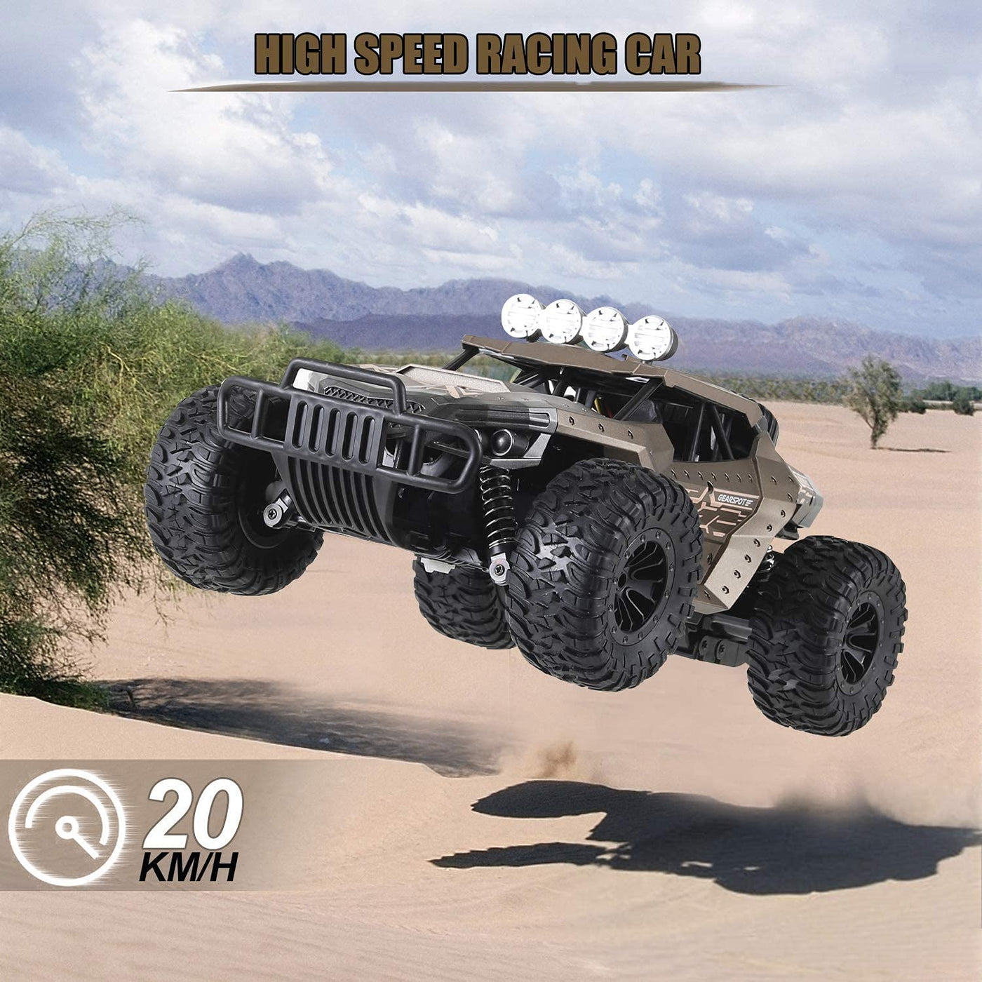 KINSAM Ferngesteuertes Auto für Draußen,2AKKU 1500 Mah 1/16 Rc Auto Offroad ab 6 8 10 Jahre,Volles Proportional 25 KM/H,90min Play, RC Monstertruck Buggy,Rc Car Kinder [Revolutionäre Version 2025]