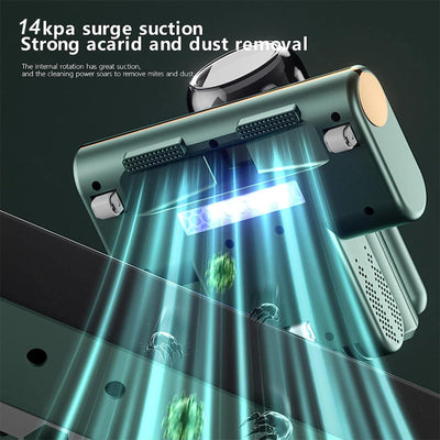 Matratzenreiniger GeräT, Entfernt 99,9% Bakterien, Allergene, Staub-Milben Matratzenreiniger Mit Uv-Licht Und Vibration Matratzenstaubsauber 8 Kpa Tiefenmatratzenreiniger,Green