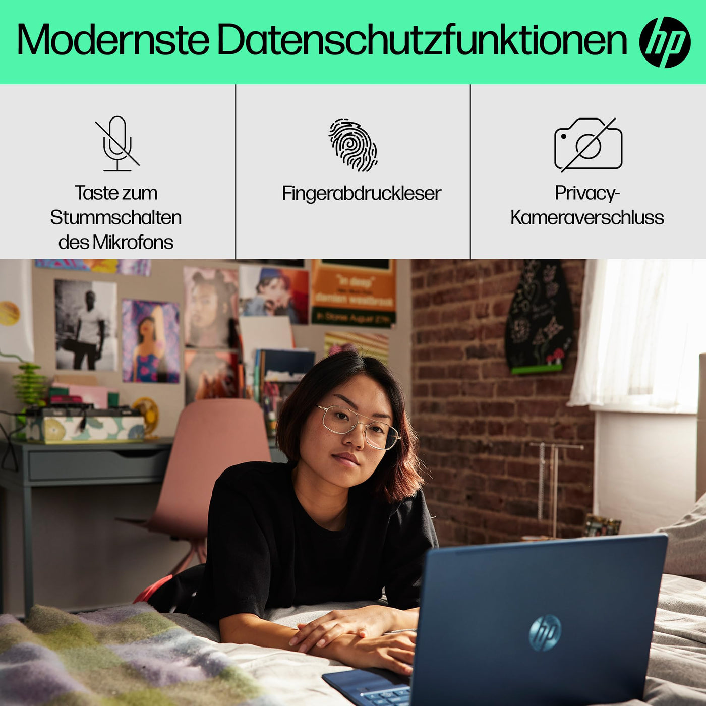 HP Laptop | 14" FHD-Display | Intel Core i7-1355U | 16 GB DDR4 RAM | 512 GB SSD | Intel Iris Xᵉ-Grafikkarte | Windows 11 Home | Blau