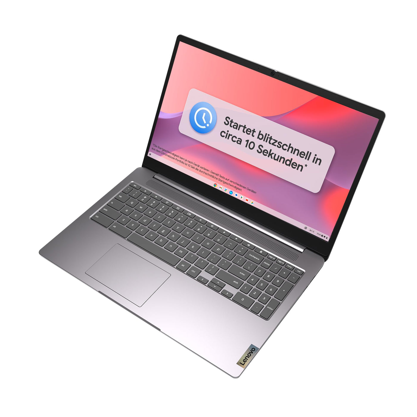 Lenovo Chromebook IdeaPad 3i | 15,6" Full HD Touch Display | Intel Celeron N4500 | 8GB RAM | 128GB SSD | Intel UHD Grafik | Chrome OS | QWERTZ | grau | 3 Monate Premium Care
