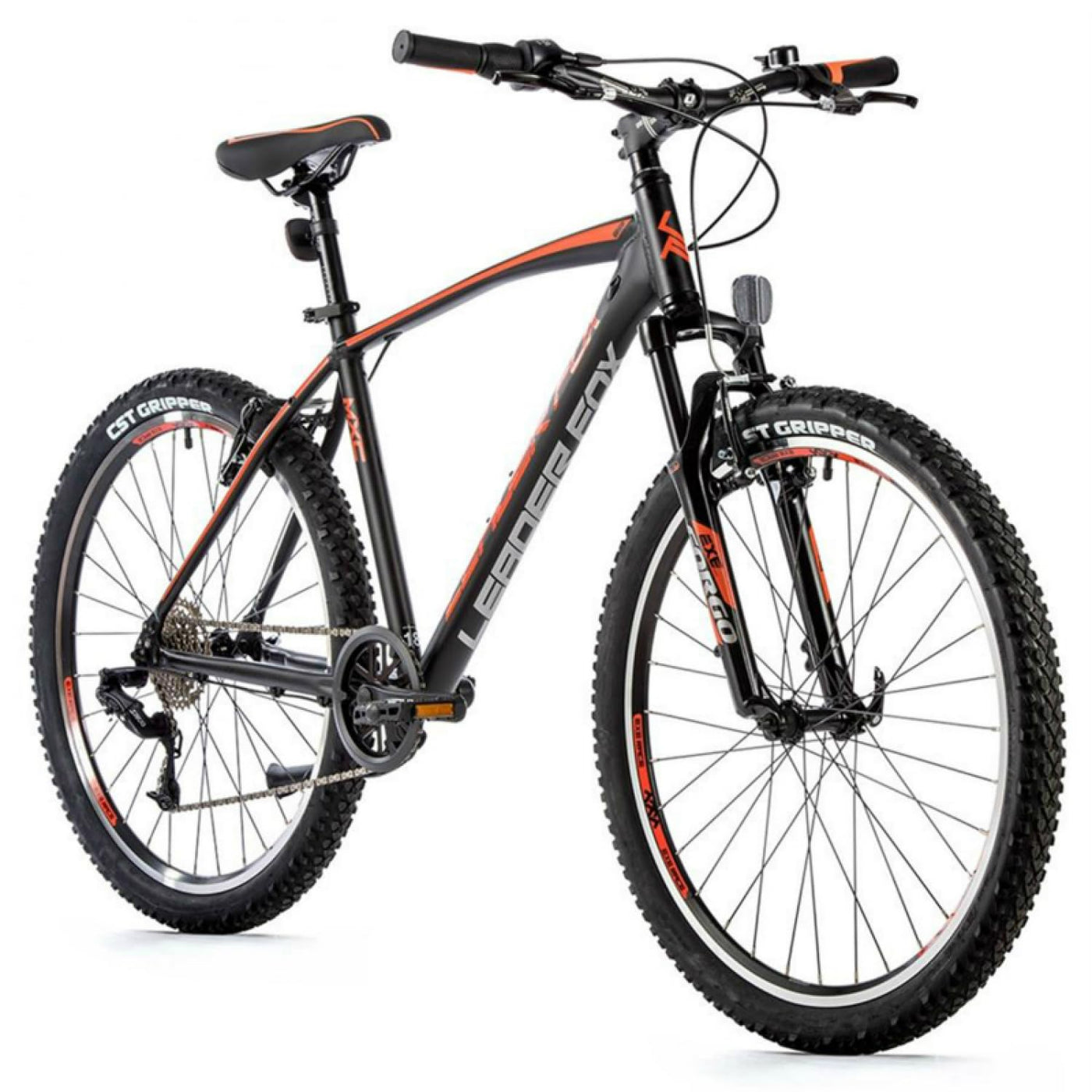 26 Zoll Alu MTB Leader Fox MXC Gent 8 Gang S-Ride Schwarz Orange Rh46 cm