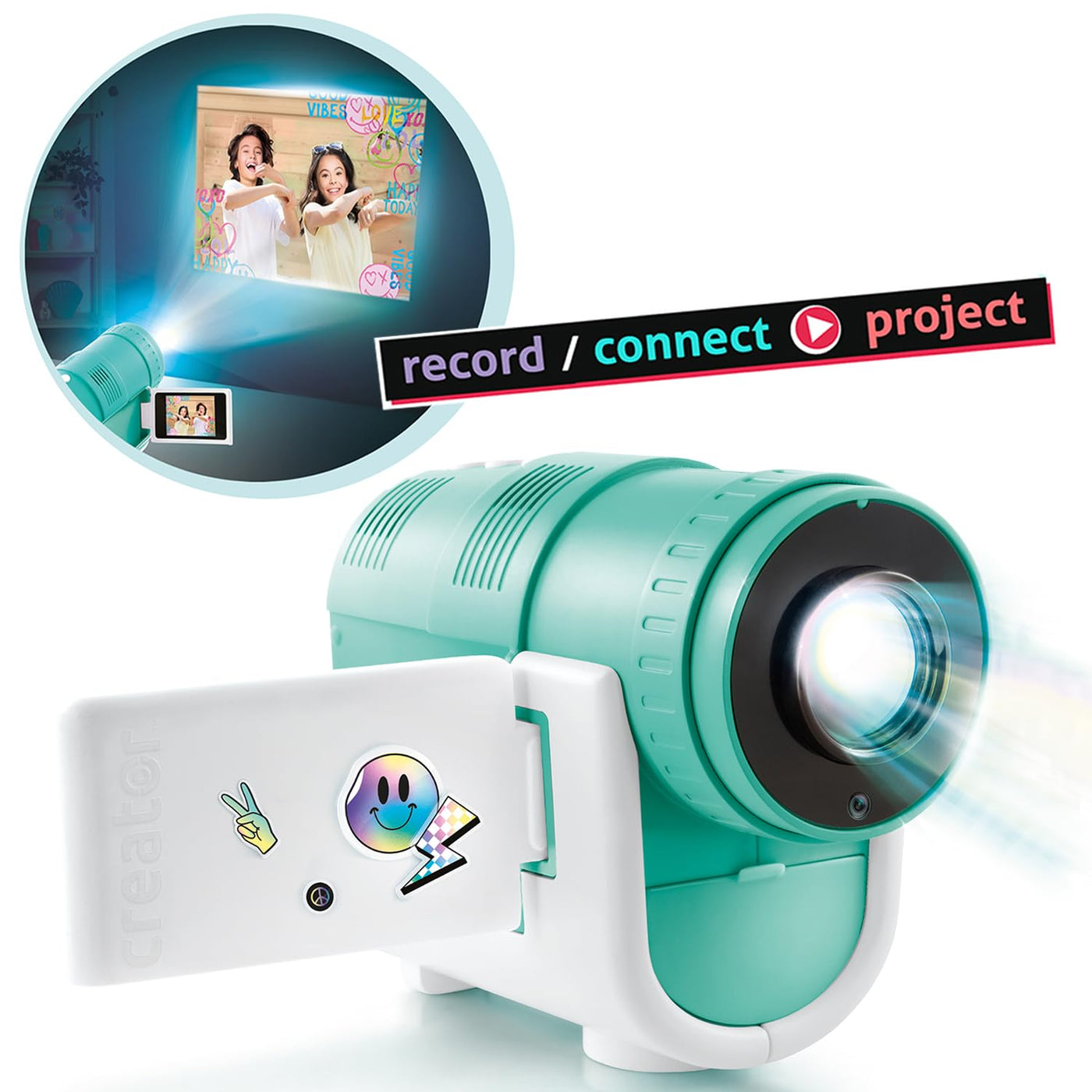 Canal Toys Video Creator – Projektorkamera mit 16 GB Speicherkarte & Cast-Funktion - Camcorder mit Projektor & LCD-Display - für Kinder ab 8 Jahren - kompakt & leicht