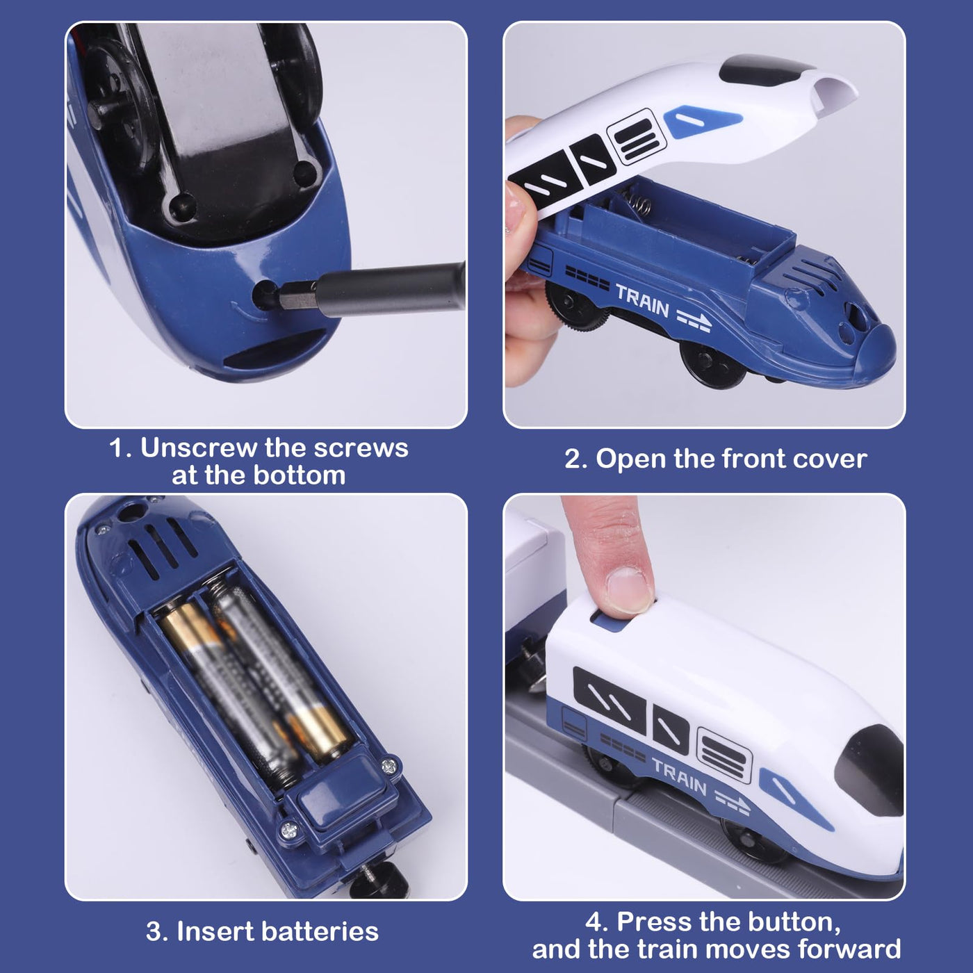 Wdmiya Elektrische Eisenbahn für Kinder ab 3 4 5 6 7 8 Jahren, Flexibler Schienensatz mit 104 Teilen, Baufahrzeuge, Pädagogisches Rennstrecken-Spiel, Weihnachten oder Geburtstag(104PCS)