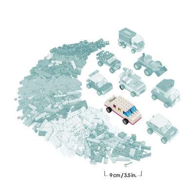 LEGO Classic Kreative Fahrzeuge, Bausteine-Set für Bunte Modellautos inkl. LKW, Polizeiauto und Baufahrzeuge, Baubare Spielzeug-Autos für Kinder, Geschenk für Jungs und Mädchen ab 5 Jahren 11036