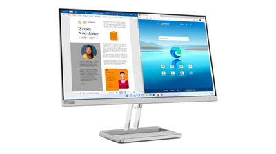 Lenovo L27i-40 | 27" Full HD Monitor | 1920x1080 | 100Hz | 300 nits | 4ms Reaktionszeit | HDMI | VGA | AMD FreeSync | grau