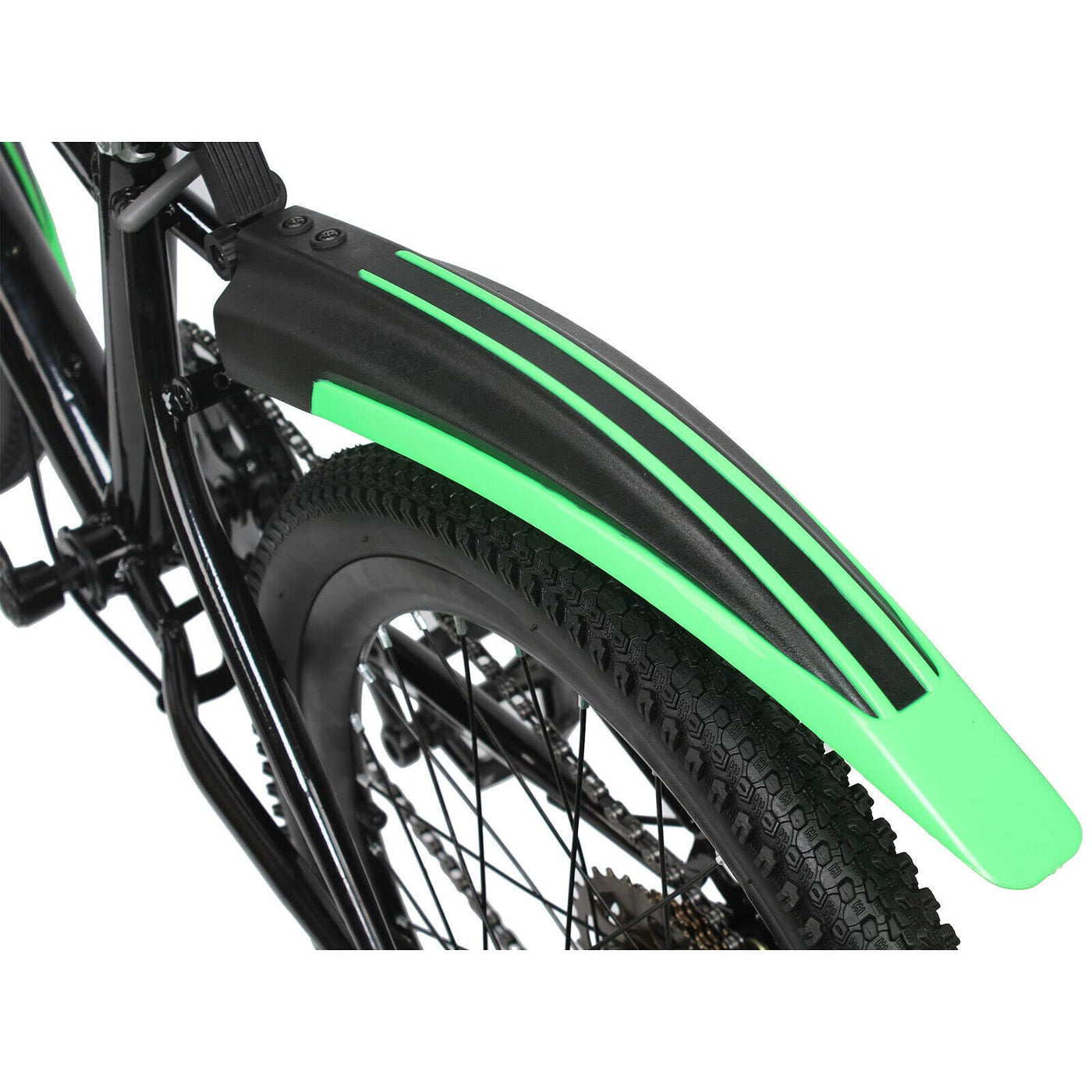 Kinder MTB Voll 20 Zoll Rennräder Für Kinder Fahrrad Cityräder 7 Gang Mountainbike Jungen Fahrrad(Grün)