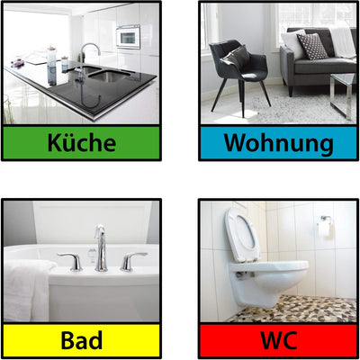 Sonty 10 Stück Putzschwamm kratzfrei, waschbar, Gross 15x7x4cm weiß (blau)