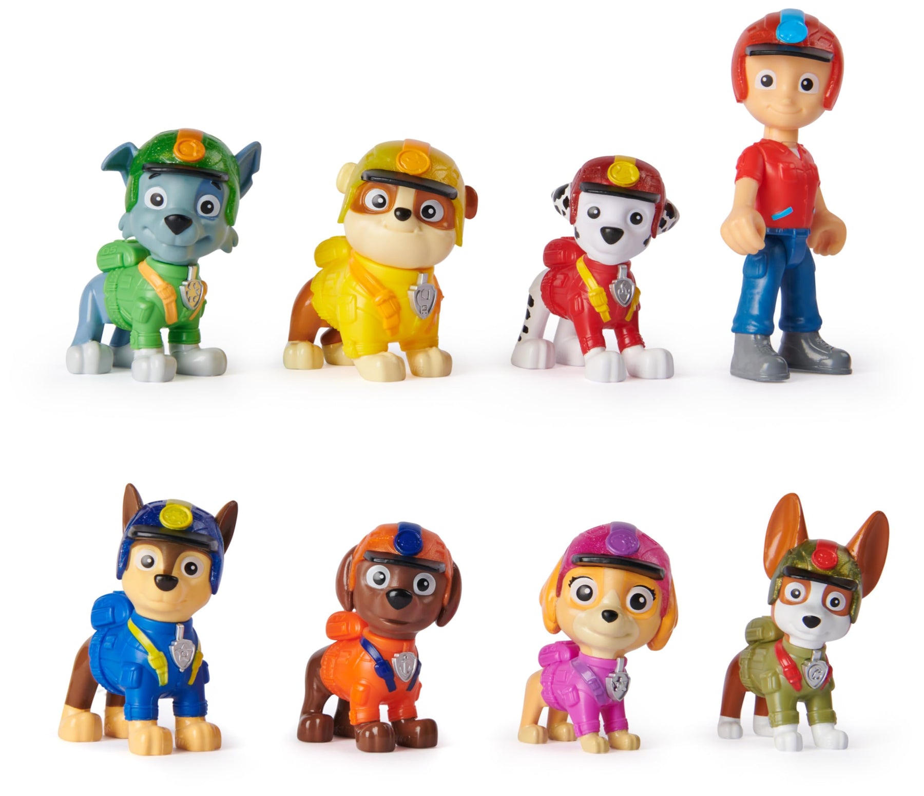 hundefiguren spielzeug PAW Patrol Jungle Pups – Spielfiguren-Geschenkset mit 7 Hundefiguren u