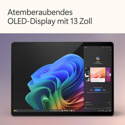 Microsoft Surface Pro (Charger Not Included), Copilot Plus PC, Touch Screen OLED 13, Snapdragon X Elite, 16GB RAM, 512GB SSD, Model, 11th Edition, Sapphire Blue