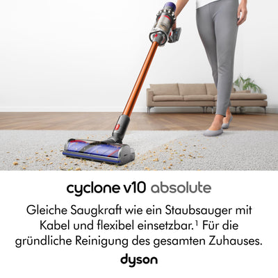 Dyson Cyclone V10 Absolute kabelloser Staubsauger (Nickel/Kupfer)