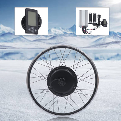 kangten Ebike Elektrofahrrad Conversion Kit 26" Hinterrad 1500W 48V Umbausatz LCD Hinterrad E-Bike für 26-Zoll-Fahrräder
