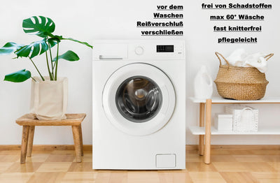 Leonado Vicenti Partner Bettwäsche 135x200 4 teilig Microfaser Schwarz mit Herz in Pink und Love Fotodruck mit Reißverschluss