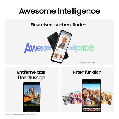 Samsung Galaxy A26 5G AI Smartphone ohne Vertrag, Simlockfreies AI Handy mit Android, 6 GB RAM, 128 GB Speicher, 50-MP-Kamera, Mint, 2,5 Jahre Herstellergarantie [Exklusiv auf Amazon]