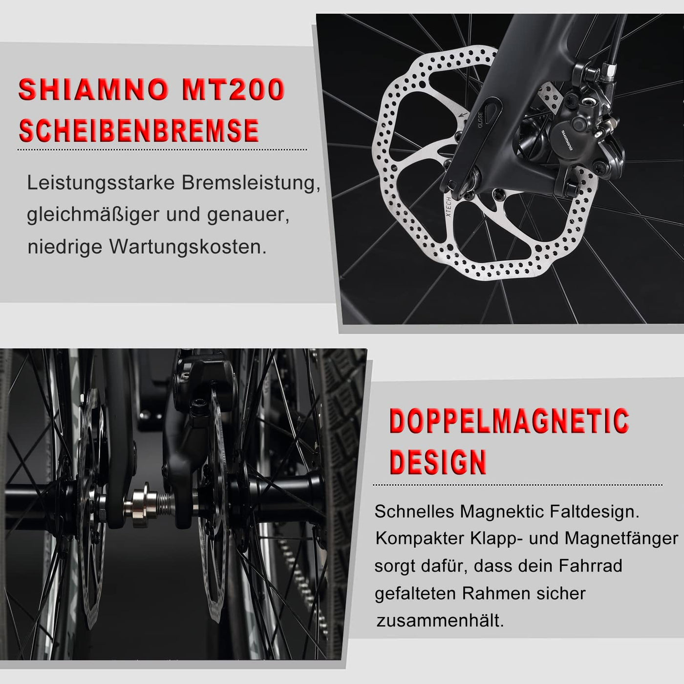 KABON Neues Upgrade Faltrad, 20 Zoll Carbon Fiber Rahmen mit Carbon Laufradsatz 9 Speed Mini City Bike Faltbares Fahrrad für Frauen Erwachsene Männer Ultra-Light (Schwarz)