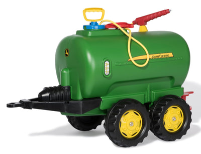 Rolly Toys rollyTanker John Deere Tankwagen (für Kinder 3-10 Jahre, mit Pumpe und Spritze, 30 Liter, Auslaufhahn) 122752, grün