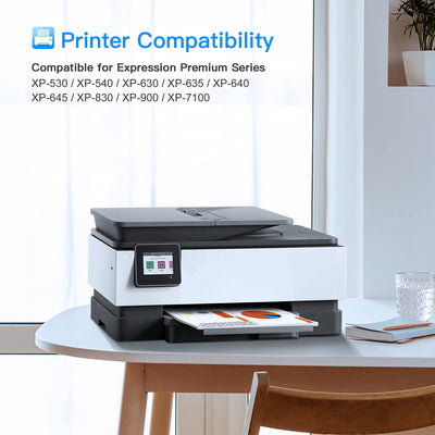 LxTek 33XL Multipack Druckerpatronen Kompatibel für Epson 33XL 33 XL für Epson XP 540 Druckerpatronen für XP-7100 XP-530 XP-640 XP-830 XP-900 XP-645 XP-635 XP-630（5er-Pack）