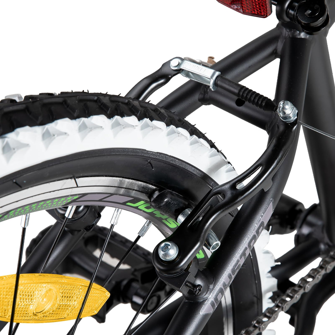 JOYSTAR Lubbock 20 Zoll Kinderfahrrad für Jungen & Mädchen im Alter von 7-11 Jahren Hardtail Mountainbike für Kinder mit 7-Gang, schwarz