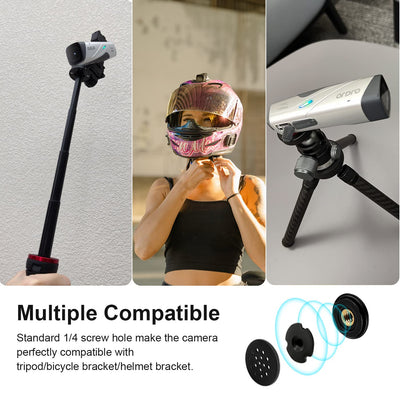 ORDRO Videokamera EP8 Tragbare Kamera mit 4K 60fps, 2-Achsen-Gimbal-Stabilisator, WiFi, Ohne Fernbedienung & 64GB MikroSD Karte