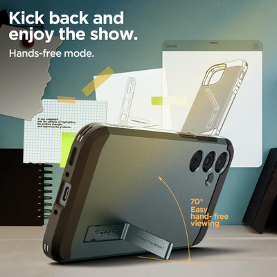 Spigen Tough Armor Hülle Kompatibel mit Samsung Galaxy A35 5G -Grün