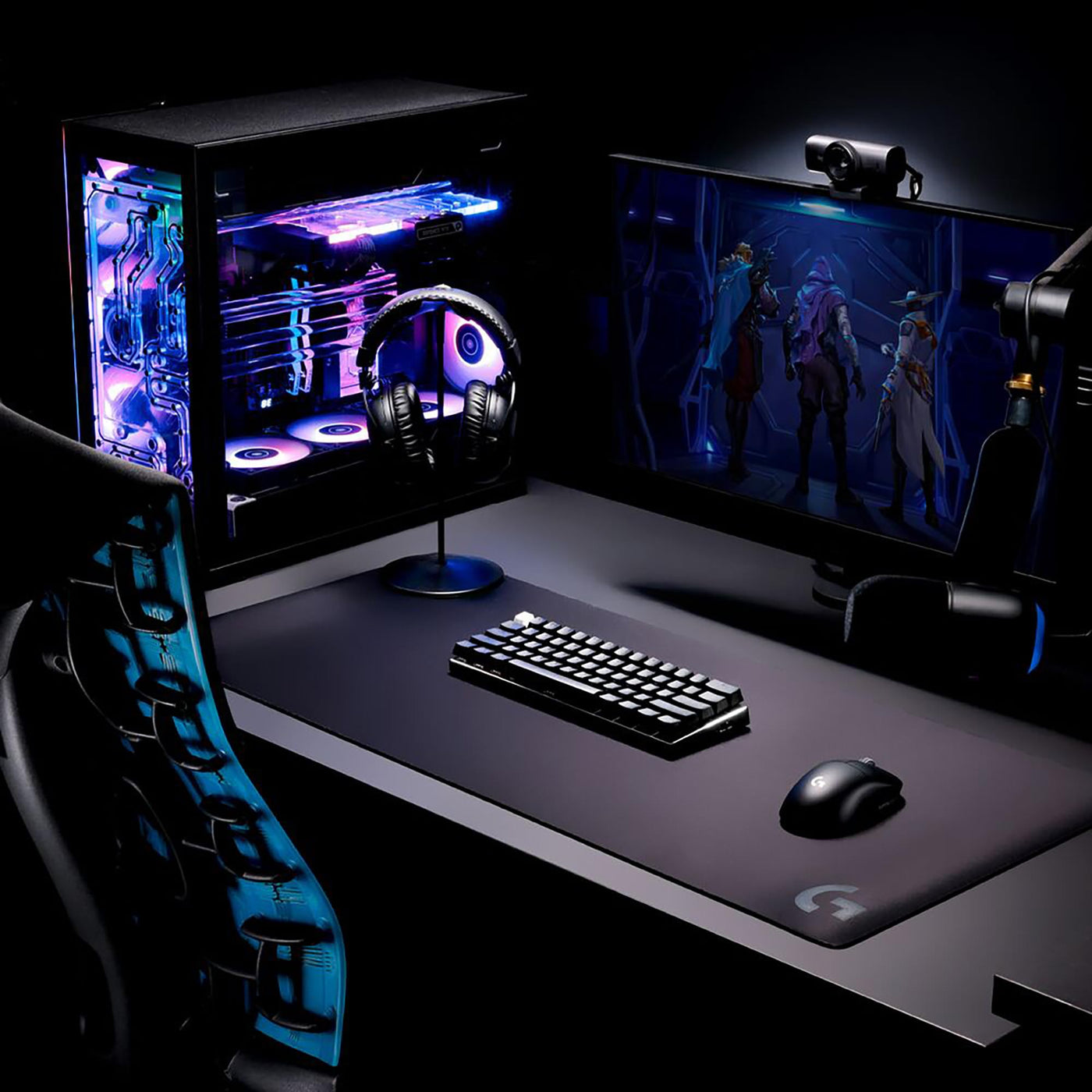 Logitech G PRO X 60 LIGHTSPEED kabellose Gaming-Tastatur, ultra-kompakte mechanische 60%-TKL-Tastatur, LIGHTSYNC RGB, Doubleshot-PBT-Tastenkappen, optische taktile, Windows PC, QWERTZ DE - Schwarz