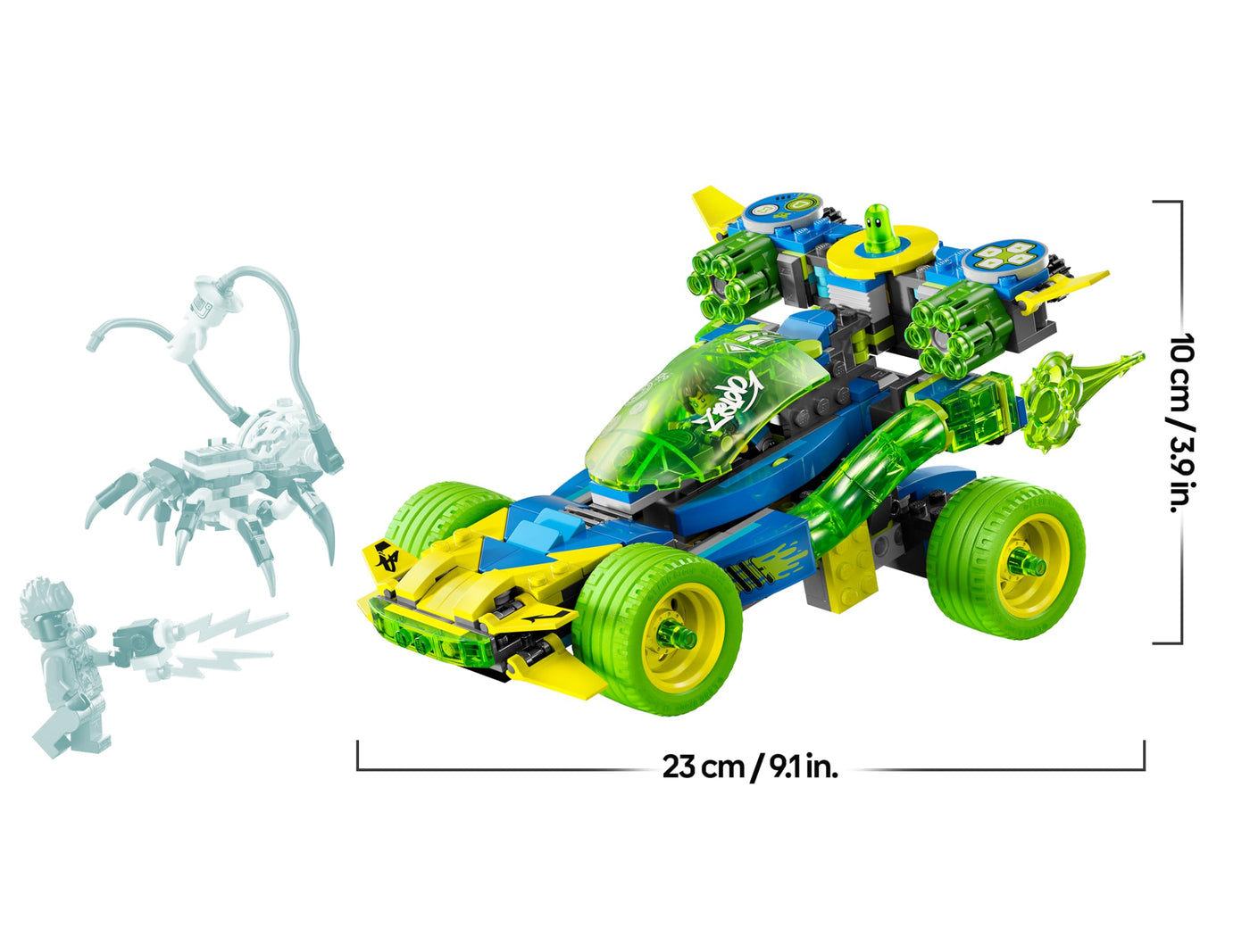 LEGO DREAMZzz Mateo mit dem Z-Blob Action-Rennwagen, 2-in-1 Fantasy-Spielset mit Fahrzeugen, Minifiguren und Traumwesen für Kinder ab 8 Jahren, Geschenk für Jungen und Mädchen 71491